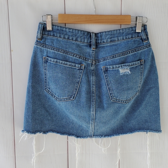 Pacsun denim distressed mini skirt - Picture 8 of 12